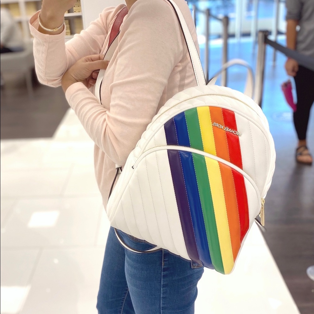Michael Kors Abbey MD Backpack Rainbow - Picture 8 of 8